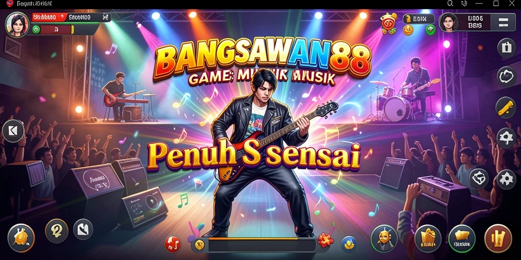 Tampilan gameplay seru di BANGSAWAN88 dengan berbagai lagu.