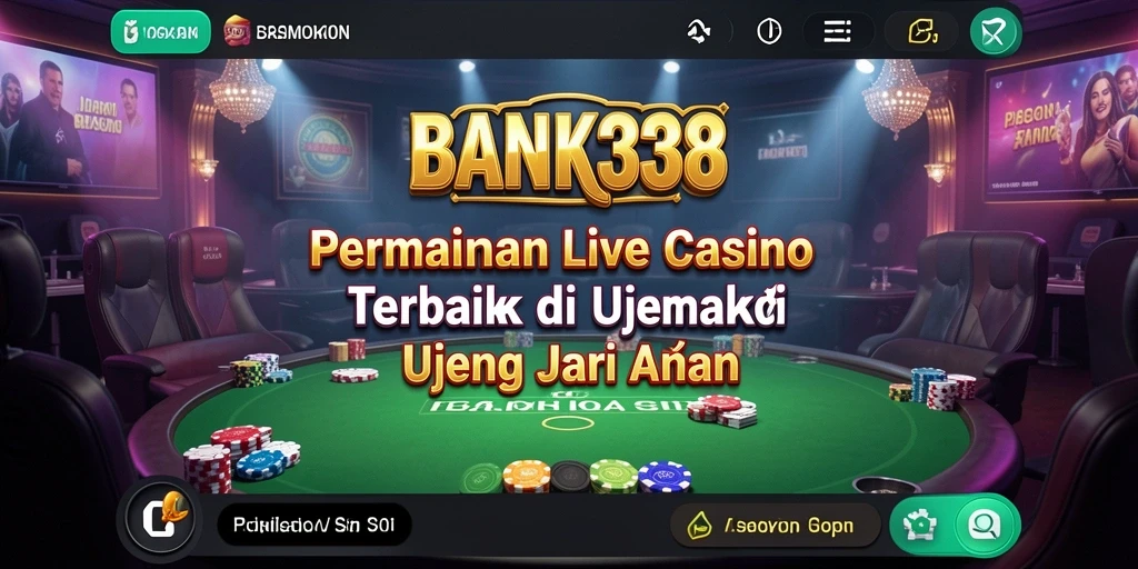 Tampilan gameplay Live Casino yang mengesankan dan interaktif.