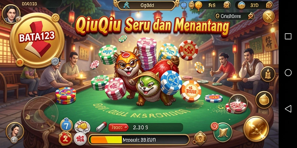 Screenshot BATA123 menampilkan gameplay seru QiuQiu.