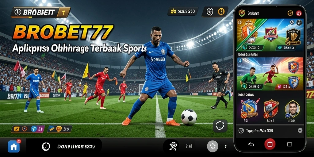 Tangkapan layar utama BROBET77 dengan gameplay olahraga menarik.
