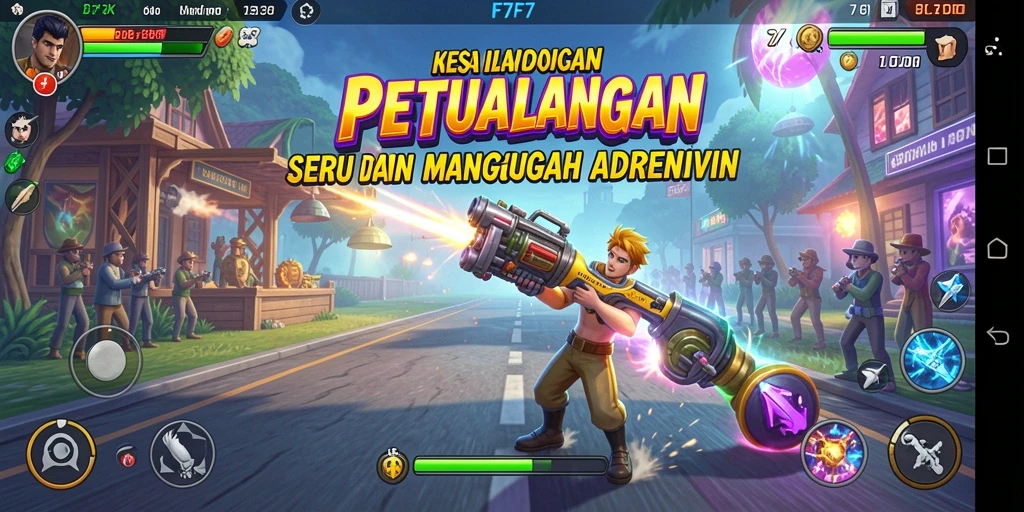 Tampilan gameplay F7F7 yang seru dan penuh aksi.