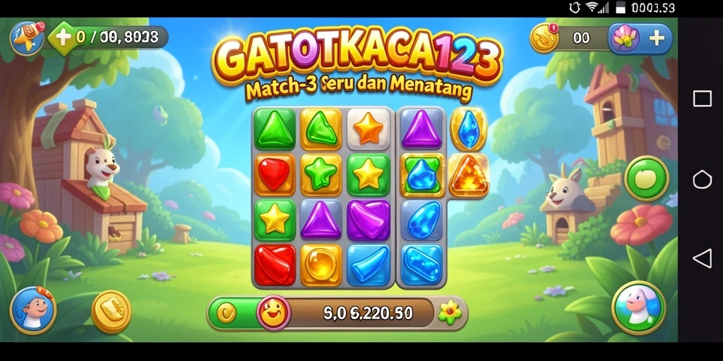 Gameplay seru dalam GATOTKACA123 yang penuh warna.