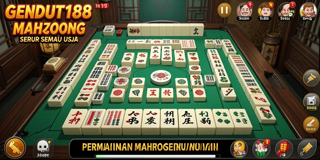 Tampilan menarik dari permainan Mahjong GENDUT188 yang seru.