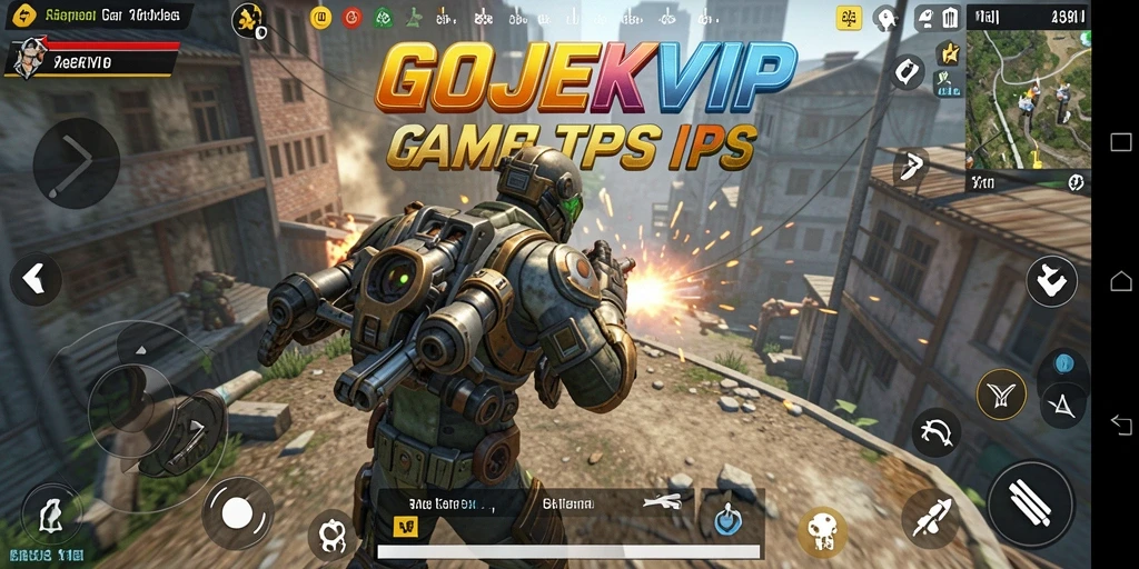 Tangkapan layar menunjukkan aksi mendebarkan dalam gameplay GOJEKVIP.