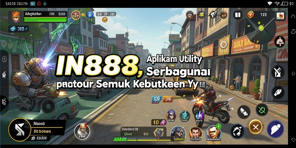 Tampilan menarik dari IN88 yang menunjukkan fitur-fitur Utility.