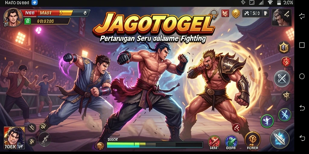 Gameplay <strong>JAGOTOGEL</strong> menampilkan pertarungan seru dan karakter menarik.