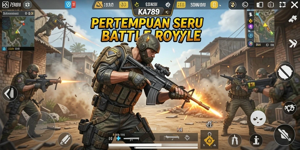 Tangkapan layar gameplay KA789 menunjukkan aksi pertempuran yang mendebarkan.