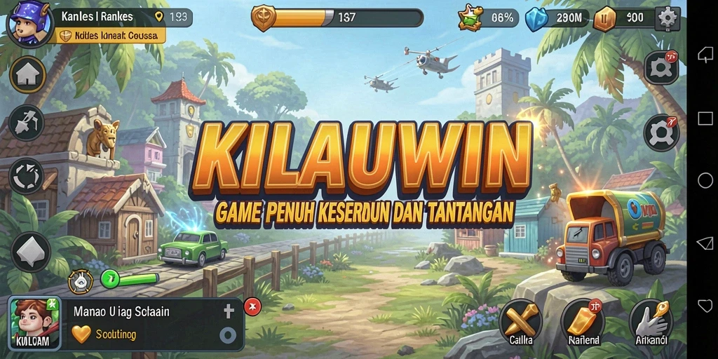 Tampilan gameplay KILAUWIN yang sederhana dan mengasyikkan.