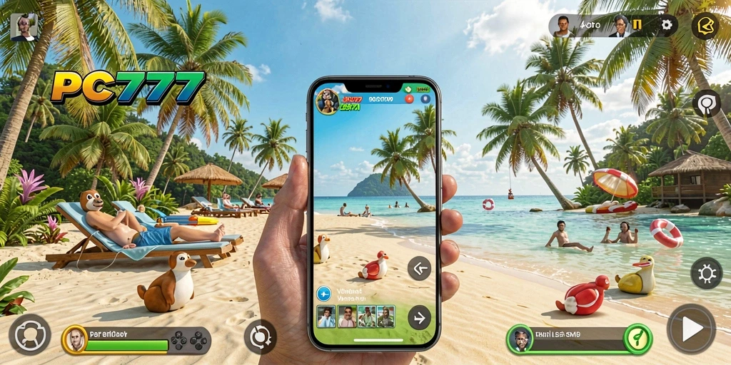 Menampilkan aksi seru dari gameplay PC777 yang menyenangkan.