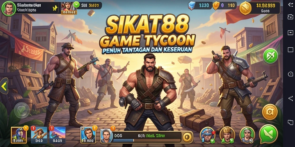Tangkapan layar gameplay SIKAT88 yang menunjukkan strategi bisnis yang menarik.