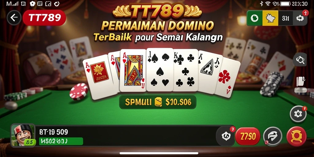 Screenshot gameplay Domino yang menunjukkan keseruan permainan.