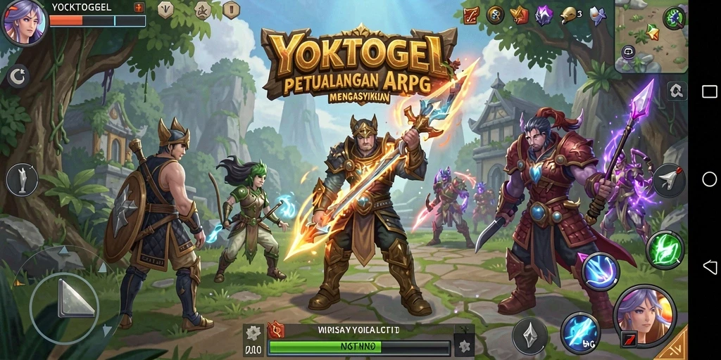 Tampilan seru gameplay YOKTOGEL dalam aksi pertarungan ARPG.