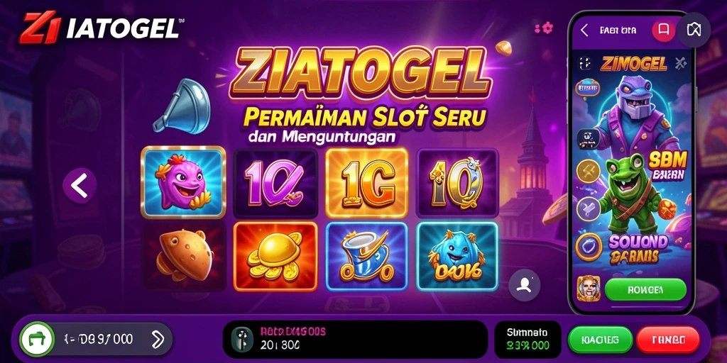 Gameplay ZIATOGEL menampilkan grafik slot yang menarik dan interaktif.